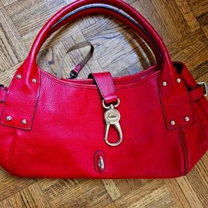 Dooney & Burke red satchel purse